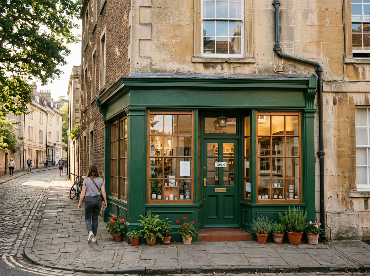 The Redland shopfront on Church Lane, Bristol